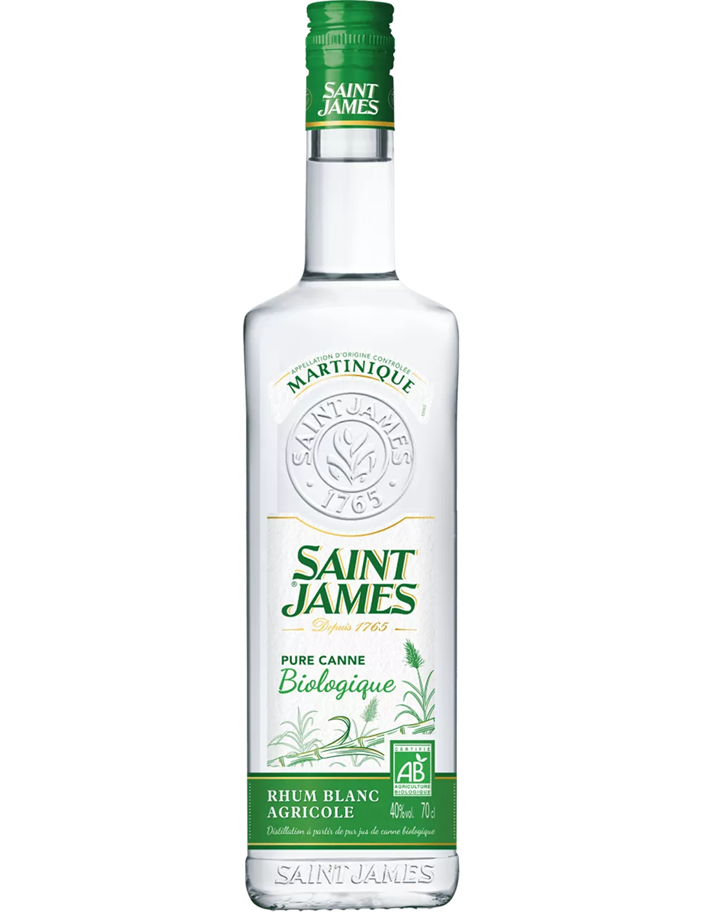 Saint James - Bio - Rhum blanc agricole