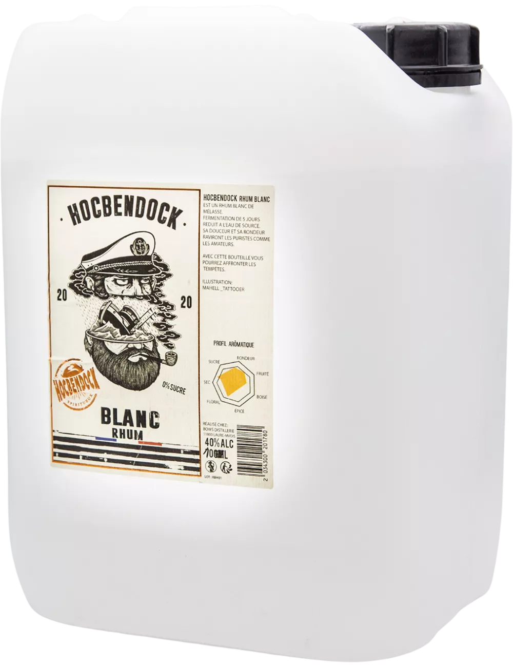Hocbendock - Blanc - CUBI 10L - Rhum blanc