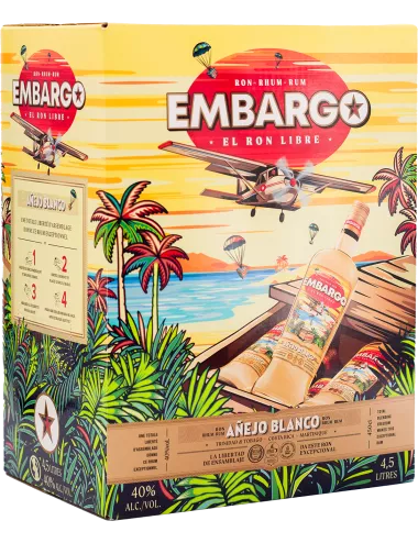 Embargo - Añejo Blanco - CUBI 4,5L - Rhum blanc