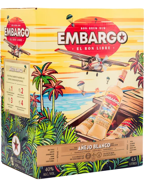 Embargo - Añejo Blanco - CUBI 4,5L - Rhum blanc