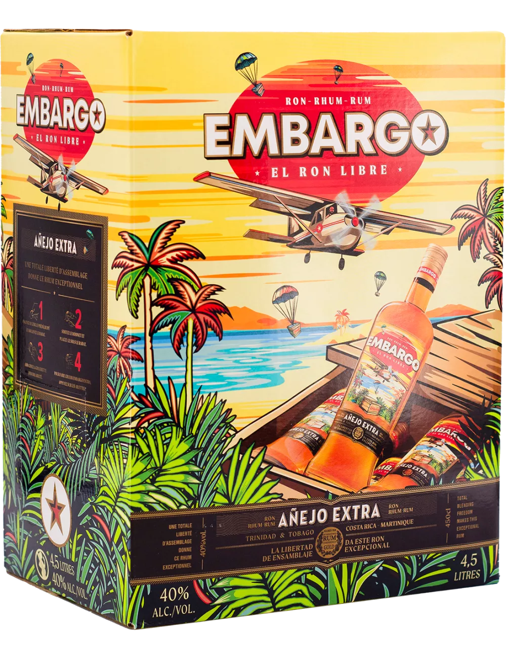 Embargo - Añejo Extra - CUBI 4,5L - Rhum blanc