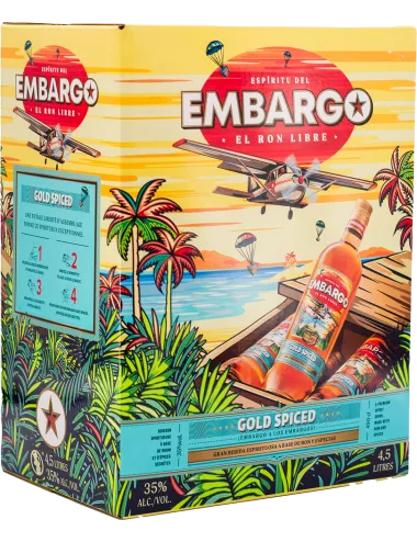 Embargo - Gold Spiced - CUBI 4,5L - Rhum épicé