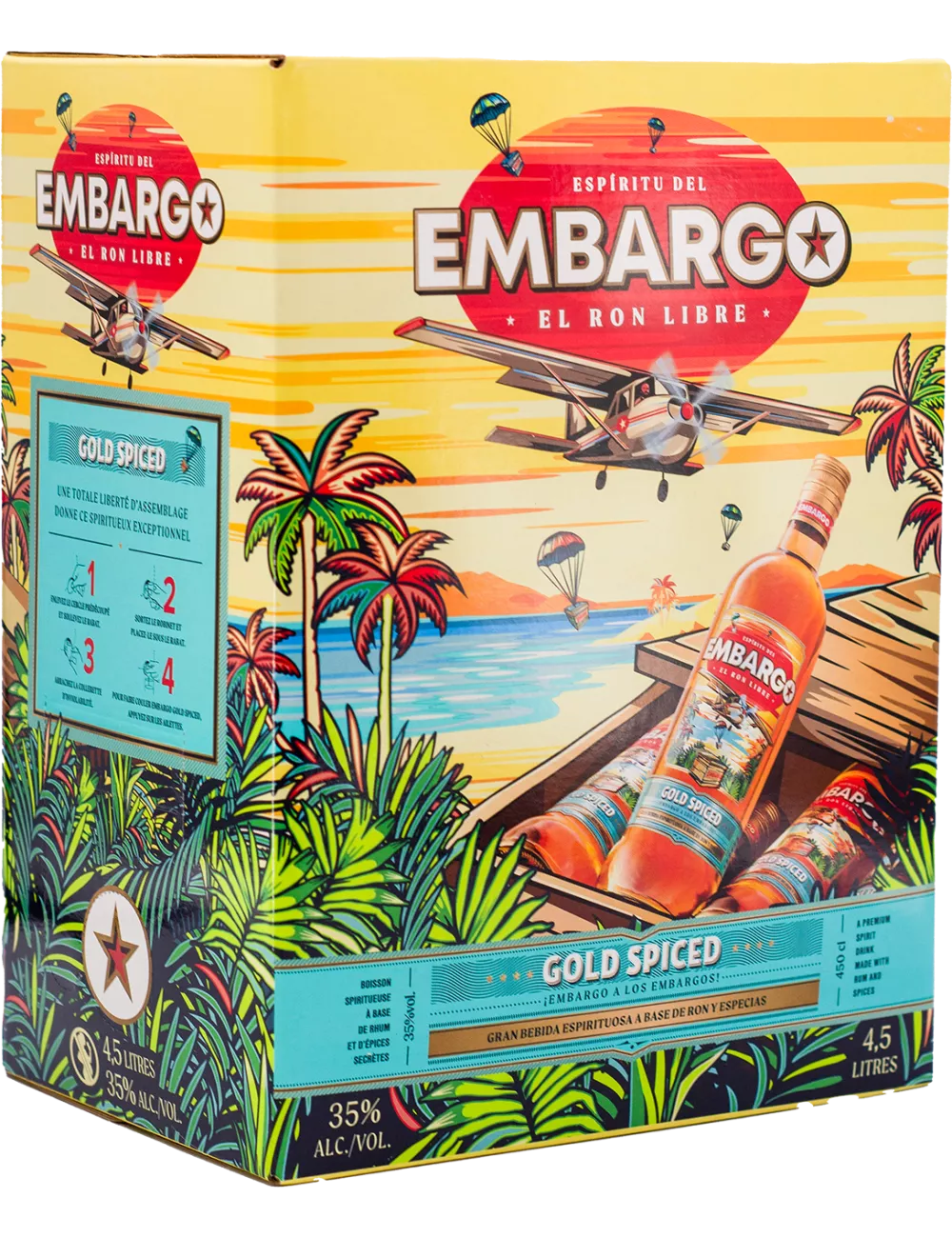 Embargo - Gold Spiced - CUBI 4,5L - Rhum épicé