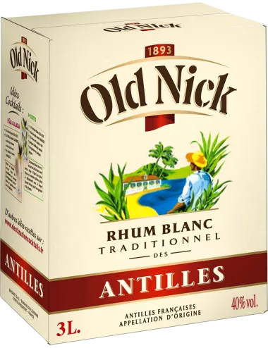 Old Nick 40° - CUBI 3L - Rhum blanc