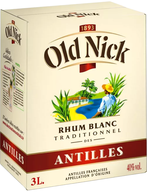 Old Nick 40° - CUBI 3L - Rhum blanc