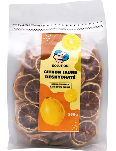 Citrons jaunes - 250g - Fruits déshydratés