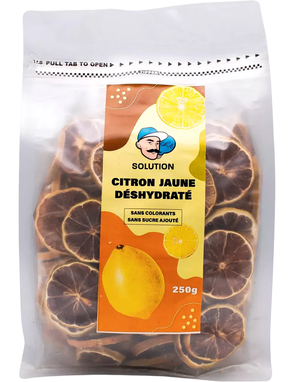 Citrons jaunes - 250g - Fruits déshydratés