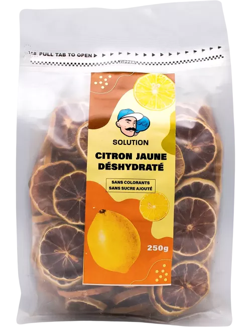 Citrons jaunes - 250g - Fruits déshydratés