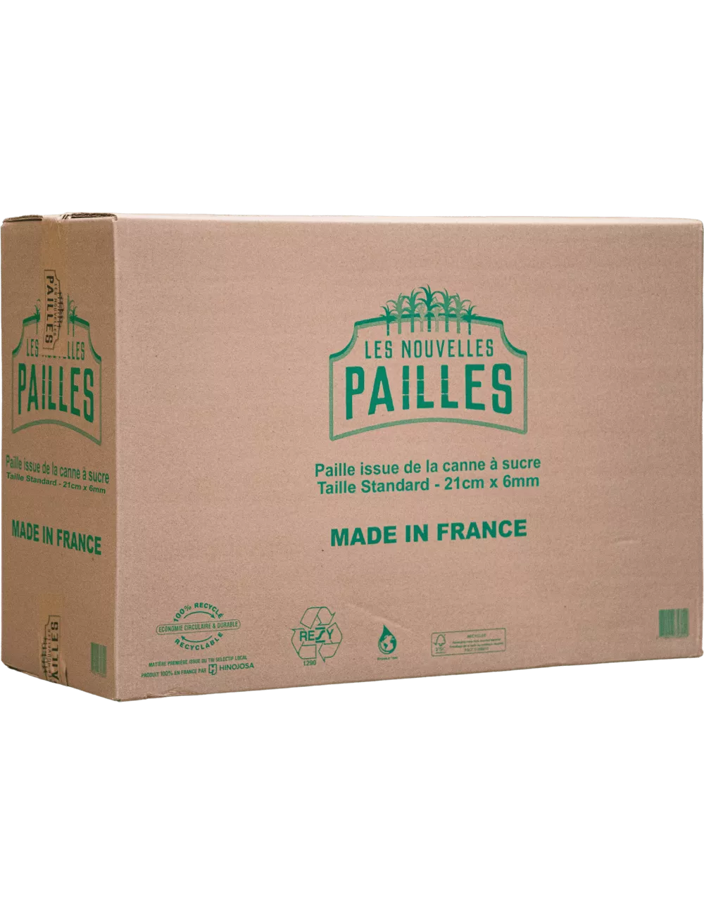 Les Nouvelles Pailles - Fibre de canne à sucre - 21cm x6000