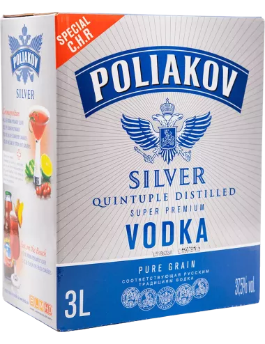 Poliakov Silver - CUBI 3L - Vodka