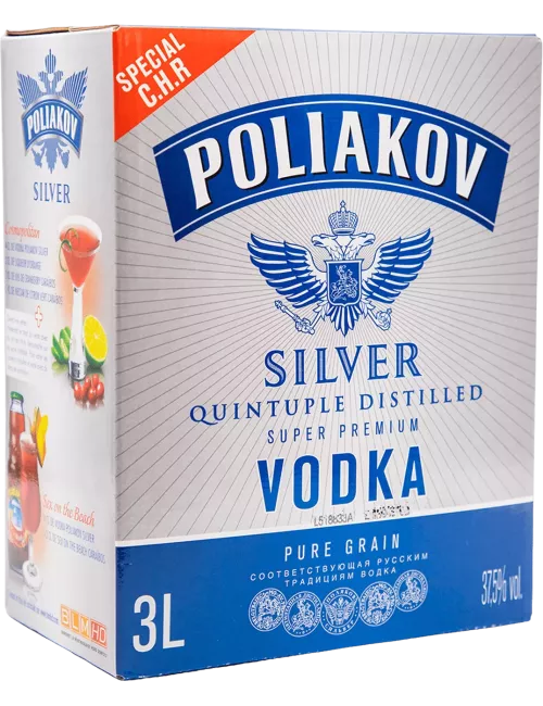 Poliakov Silver - CUBI 3L - Vodka