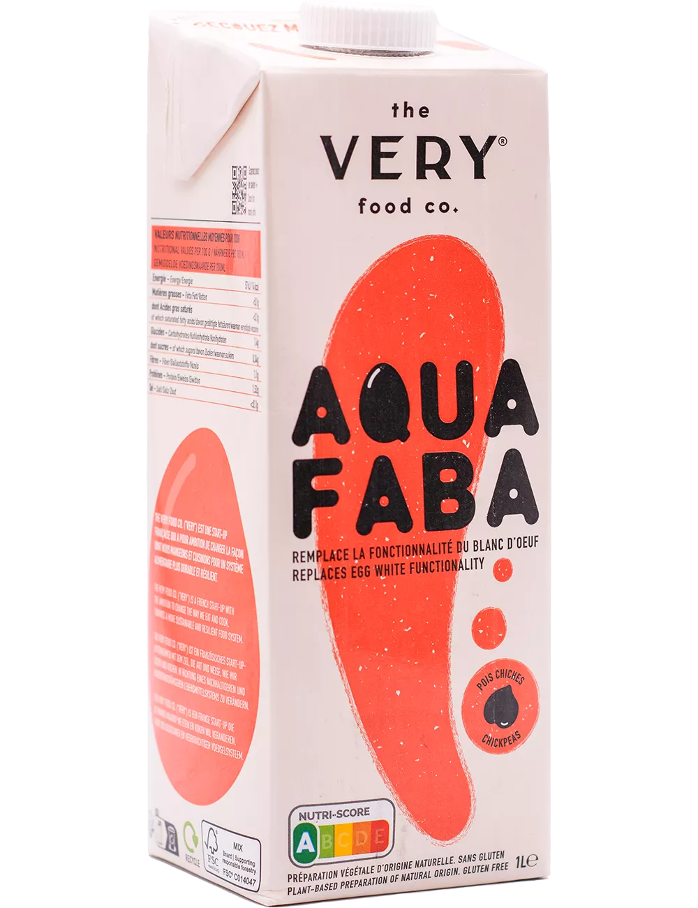 Very - Aquafaba - Jus de pois chiches - Emulsifiant