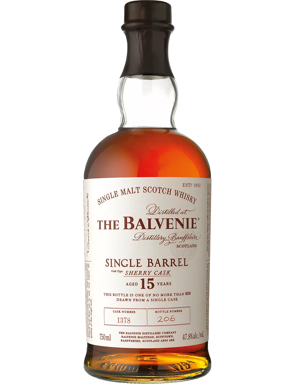 The Balvenie 15 ans - Single Barrel Sherry Cask - Single malt