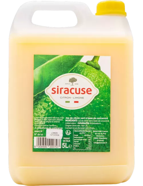 Siracuse - Jus de citron vert - BIDON 5L