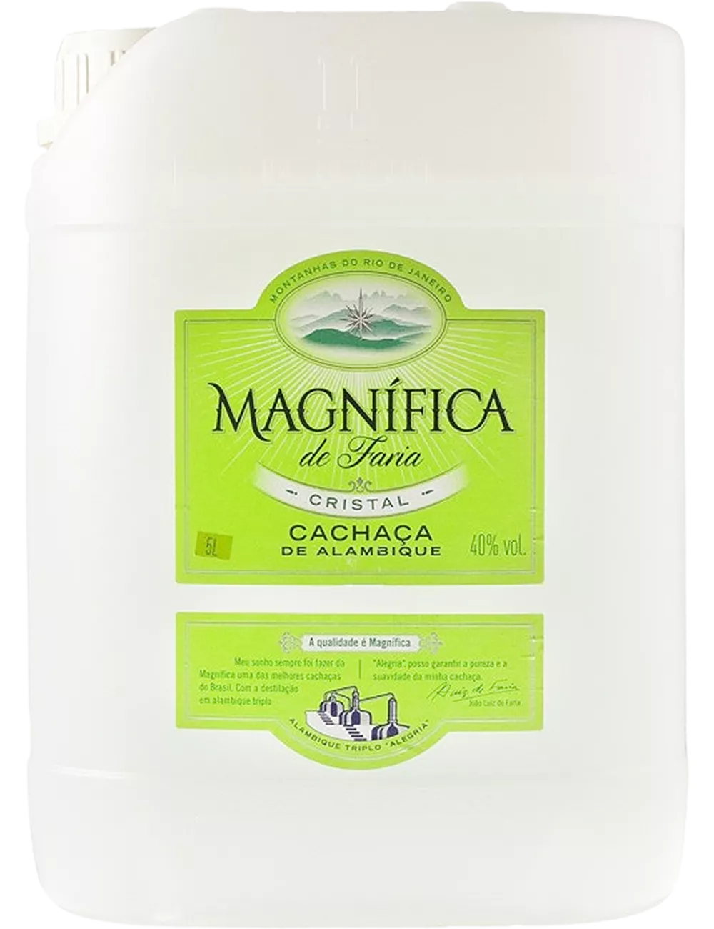Magnifica - Cristal - CUBI 5L - Cachaça