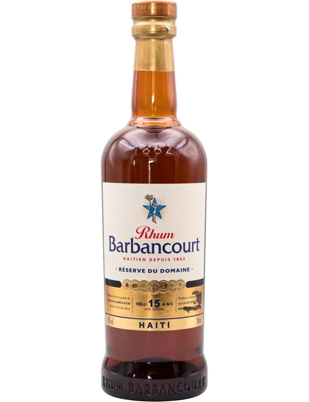 Barbancourt - 15 ans - Réserve du Domaine - Rhum vieux