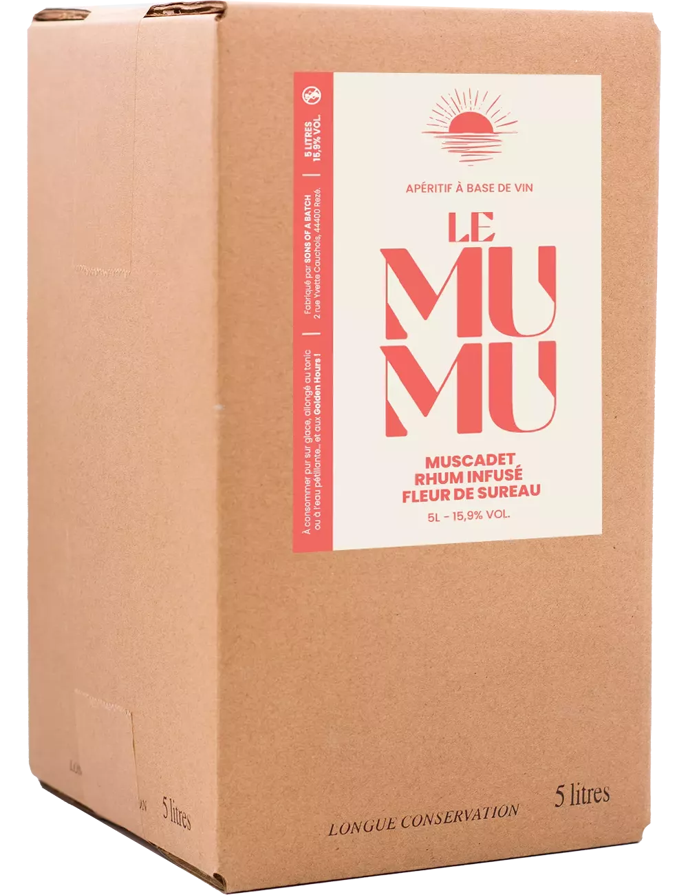 Son Of A Batch - Mumu - Muscadet, Rhum & Sureau - CUBI 5L - Apéritif à base de vin