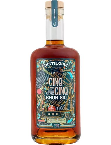 Distiloire - Cinq-Cinq Bio - Rhum ambré