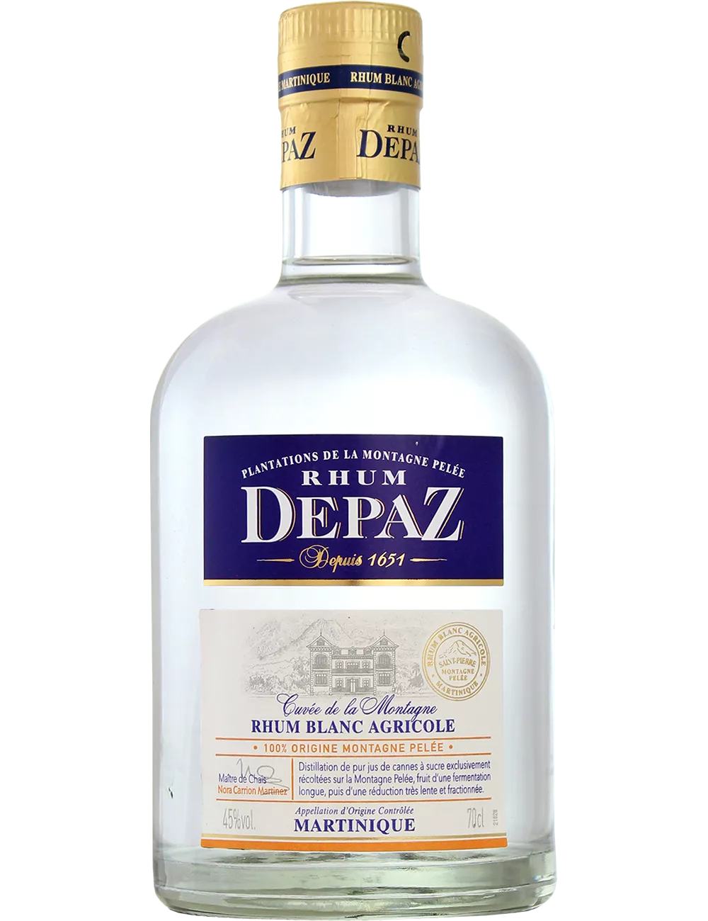 Depaz - Cuvée de la Montagne - Rhum blanc