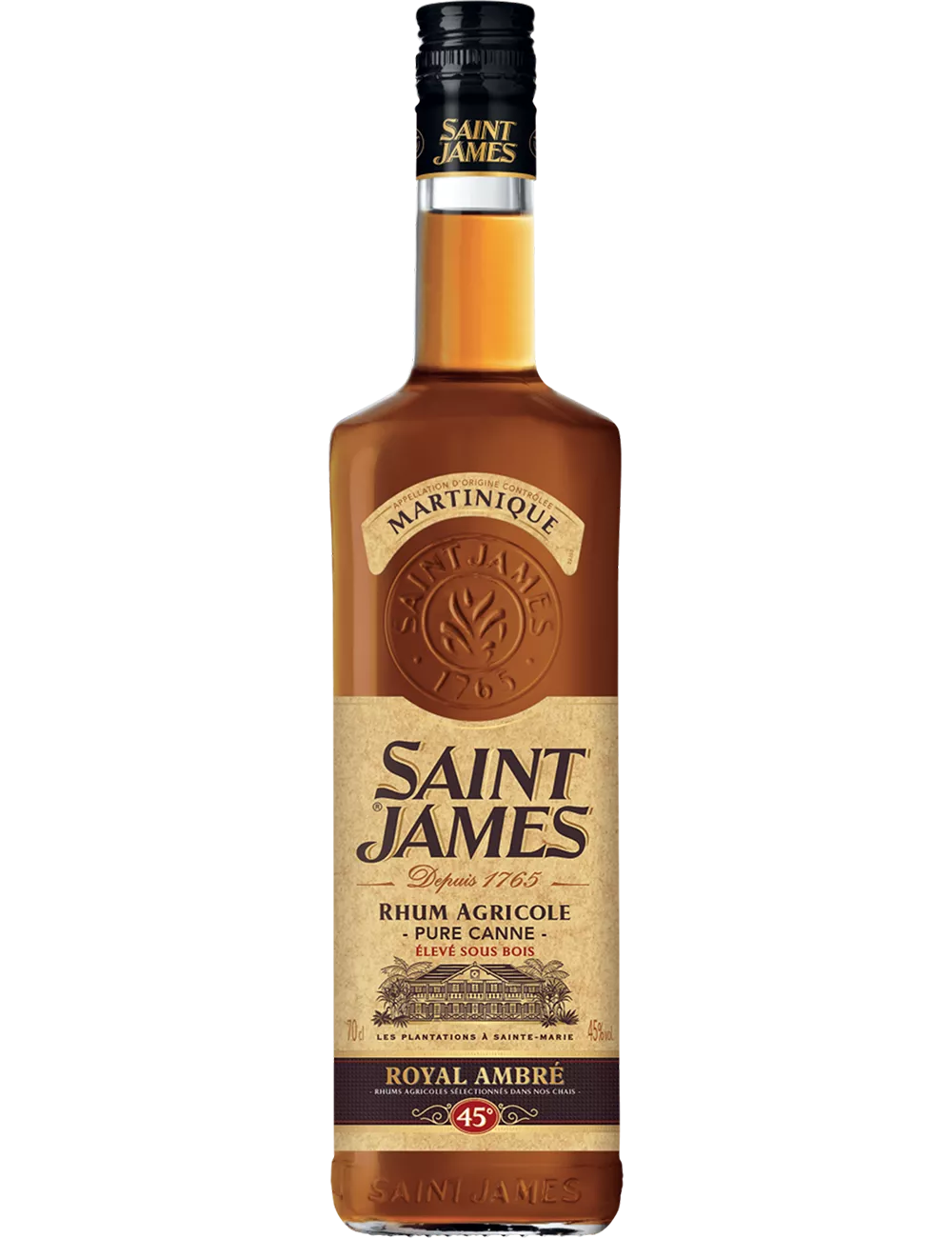Saint James 45° - Rhum ambré